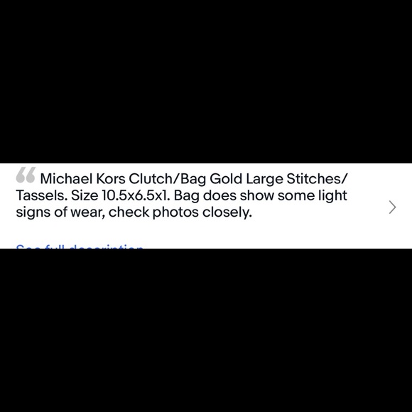 Michael Kors clutch bag. Very nice bag! Gold - Picture 9 of 16